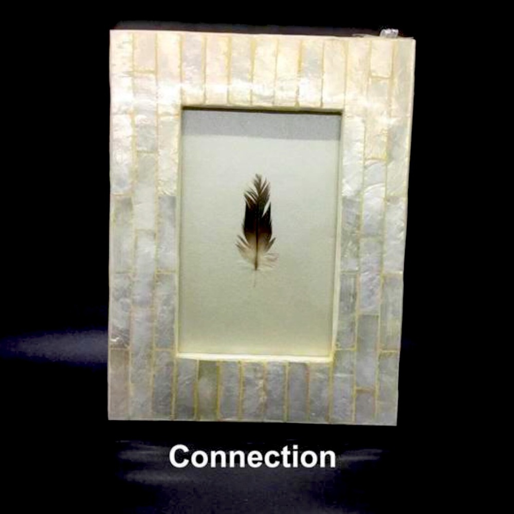 Reiki Infused Real Framed Feather w/ Angel Message
